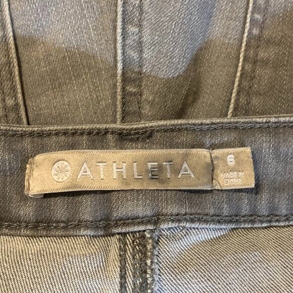 Athleta Sculptek Skinny #158935 Grey Wash‎ Hiking Travel Commute Jean Size 6 - Picture 6 of 14